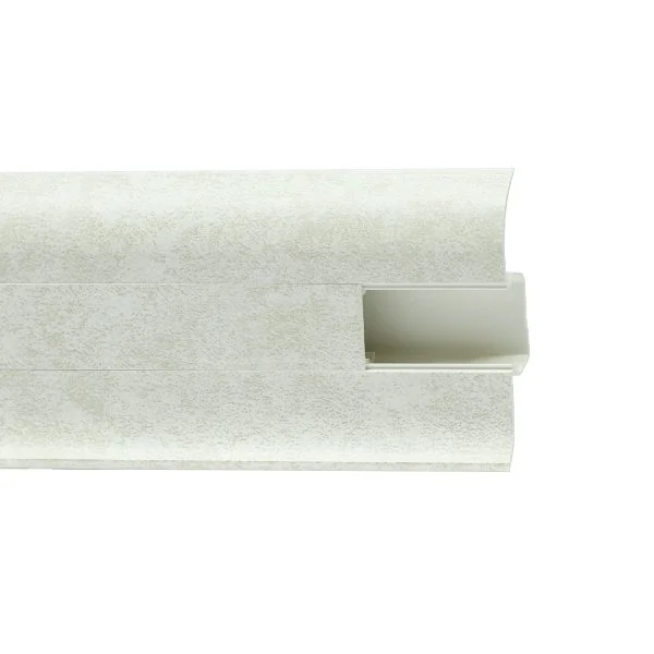 Пластиковый плинтус Royce №860 Белый Кварц (58х22х2200мм) в Томске