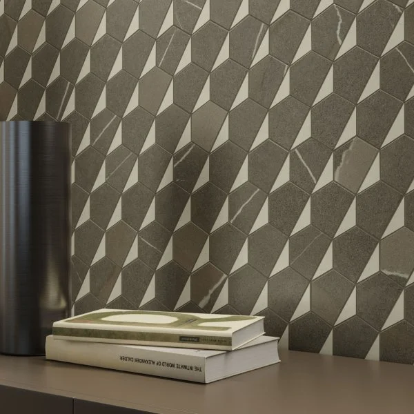 Керамогранит Italon Метрополис Мозаика Гексакон Ворм 25.4x31 (Натуральная) в Томске