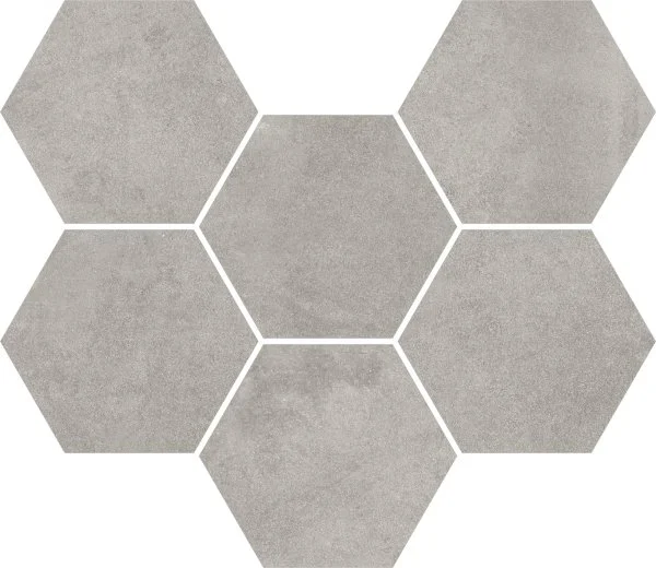 Керамогранит Coliseum Экспо Грэй Мозаика Гексагон (Натуральная, 25х29) в Томске